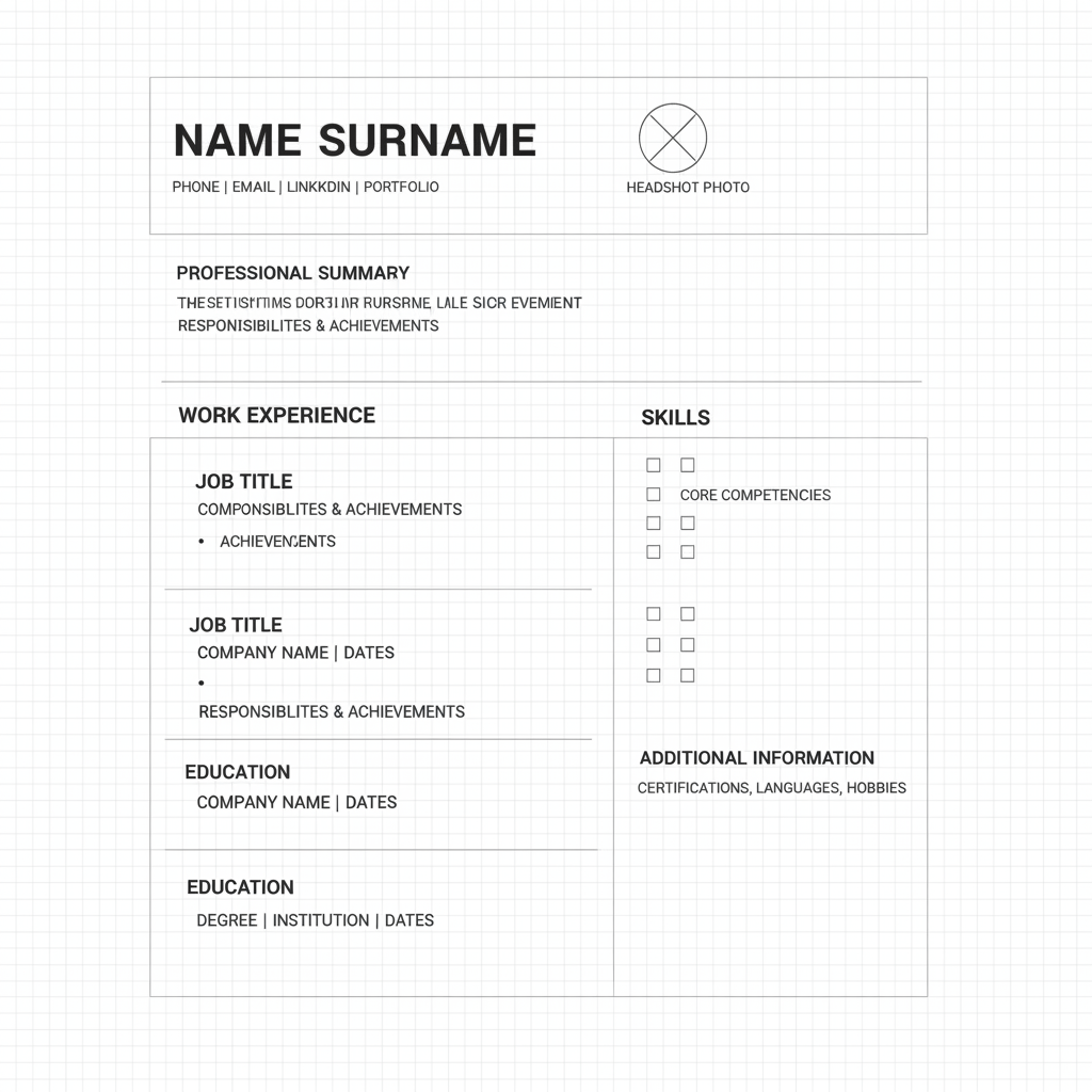 Struttura cv