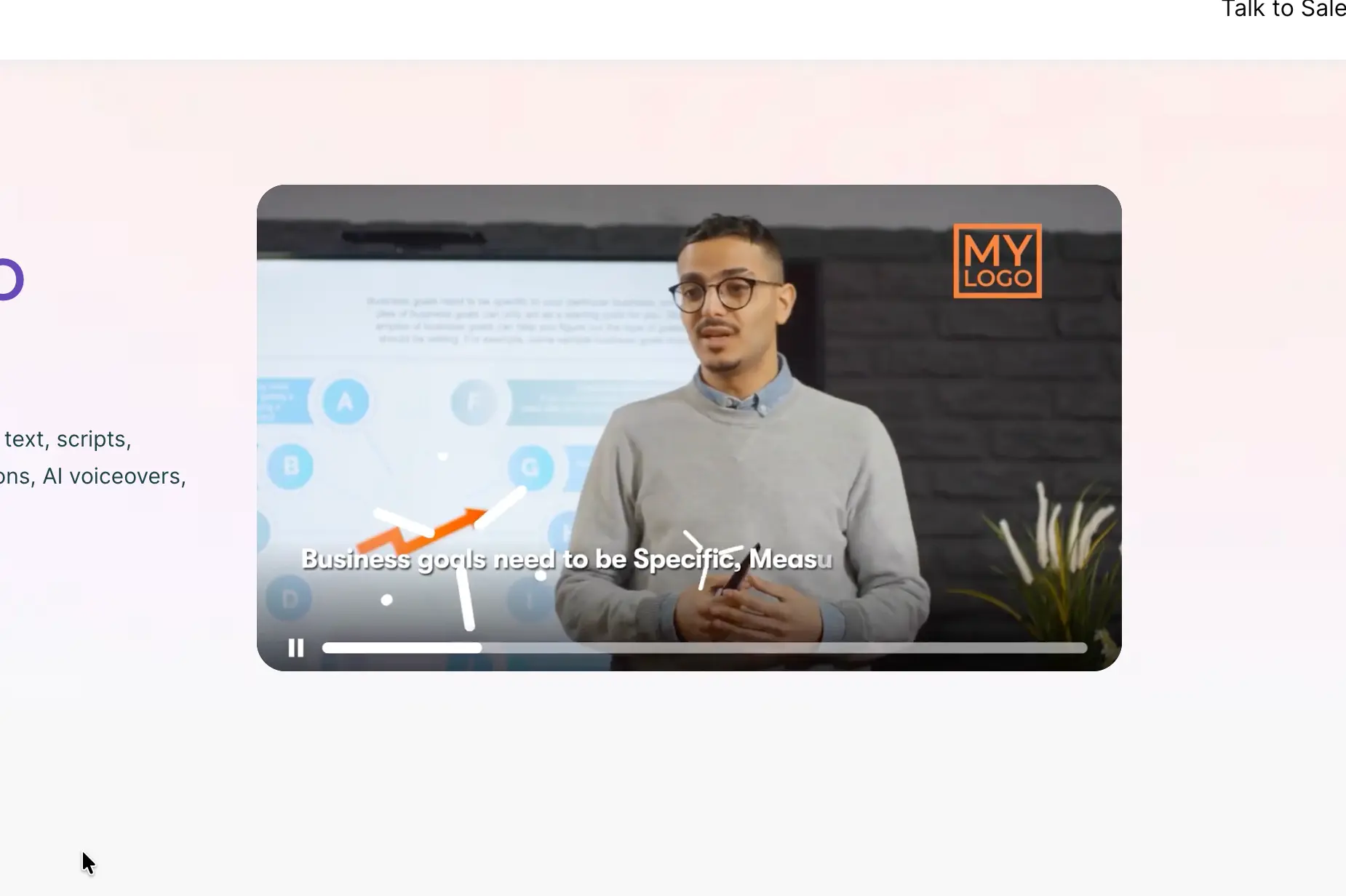 pictiory è un programma usato per creare video didattici