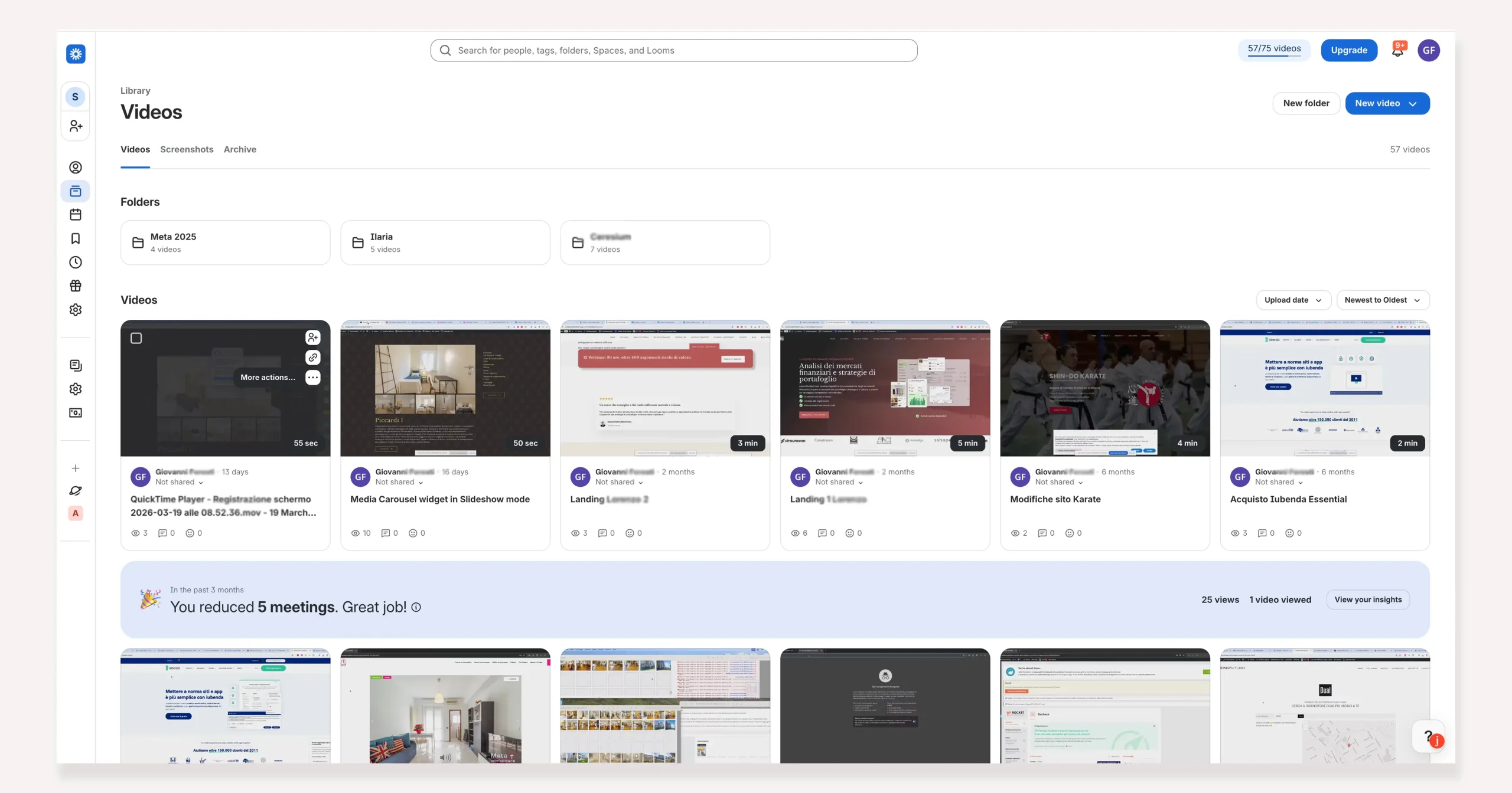 loom dashboard