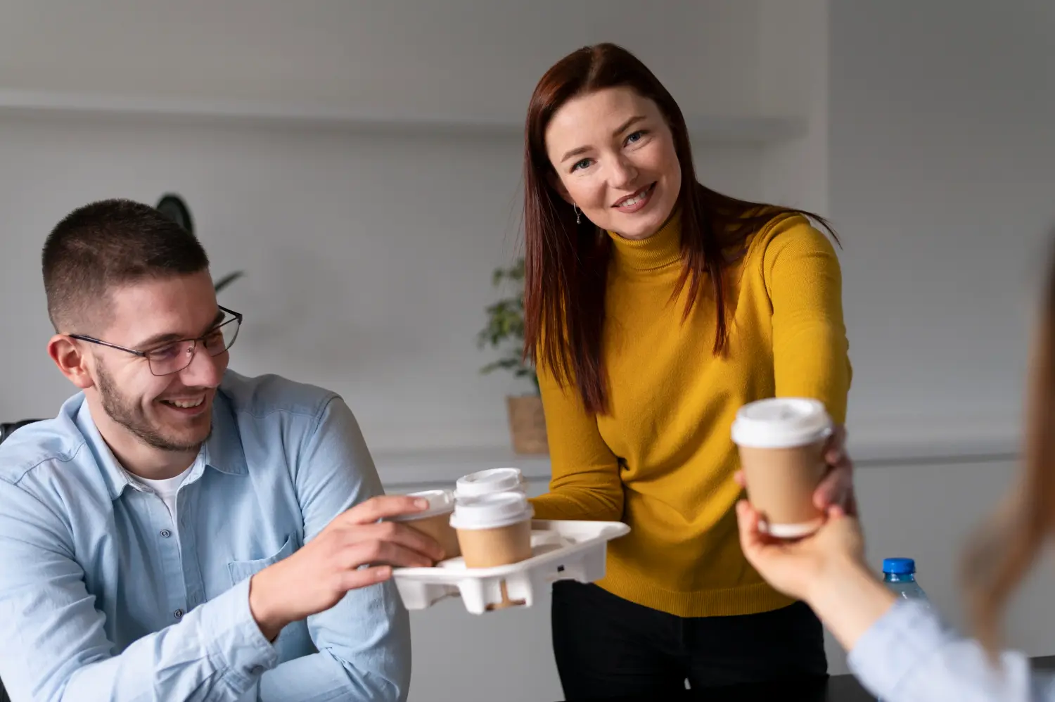 pausa caffe durante un corso di formazione